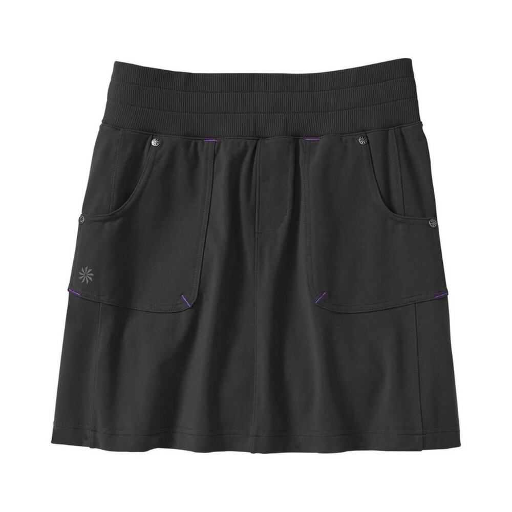 Athleta Northpeak‎ Skort Black Built-In Shorts UPF 50+ Golf Athletic Size S